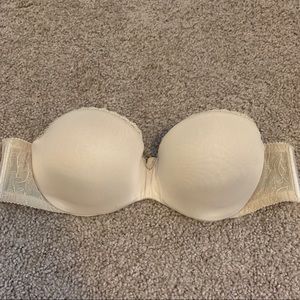 Nude Strapless Push Up Bra